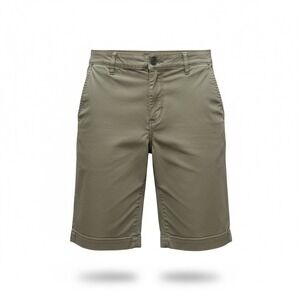 Pendleton Women's Bermuda Shorts 18 XXL‎ Flat Front Stretch Gray 12" High Rise